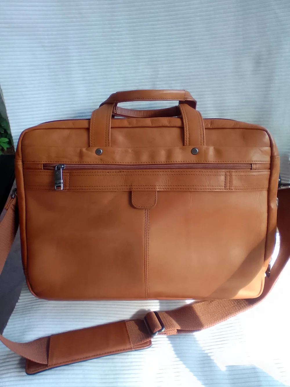 SAMSONITE COLUMBIAN LEATHER BRIEFCASE CARRY ON LUGGAGE MESSENGER BAG